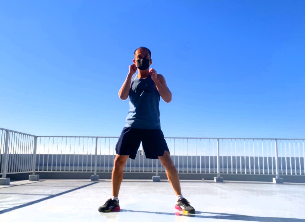 ボディコンバット,レスミルズ,レスミルズインストラクター,ボディコンバット93,ウォーミングアップ上半身,ポイント